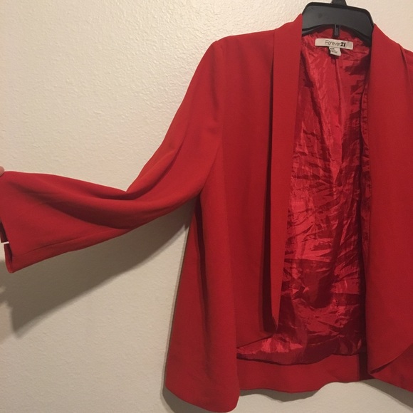 Forever 21 Jackets & Blazers - • Red Blazer •